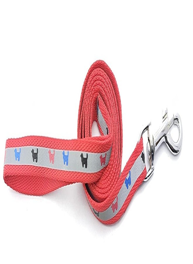 Pups&Pets طقم سرج ومقود قابل للتعديل من النايلون الناعم المشع من Pups&Pets للجراء والكلاب الصغيرة والمتوسطة الحجم (لون أحمر) - Image 2